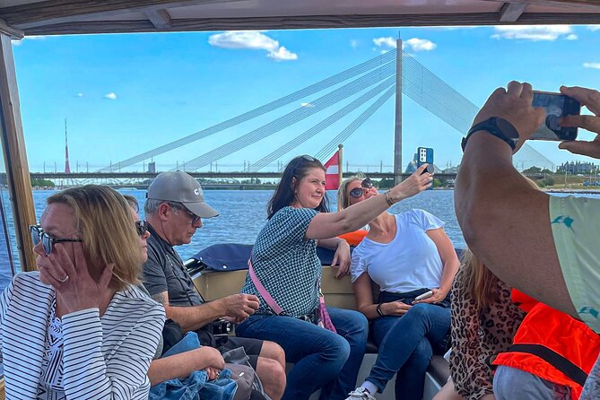 Riga Sightseeing Tour by Canal Boat with Audioguide - Old Town views from the Daugava