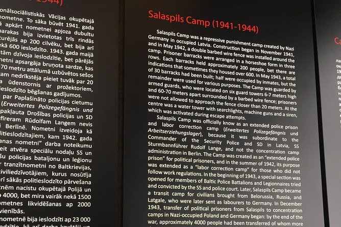 Visit of Salaspils Memorial Ensemble - Private transport makes the timing easier